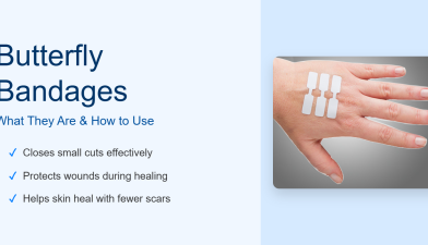 Butterfly bandages