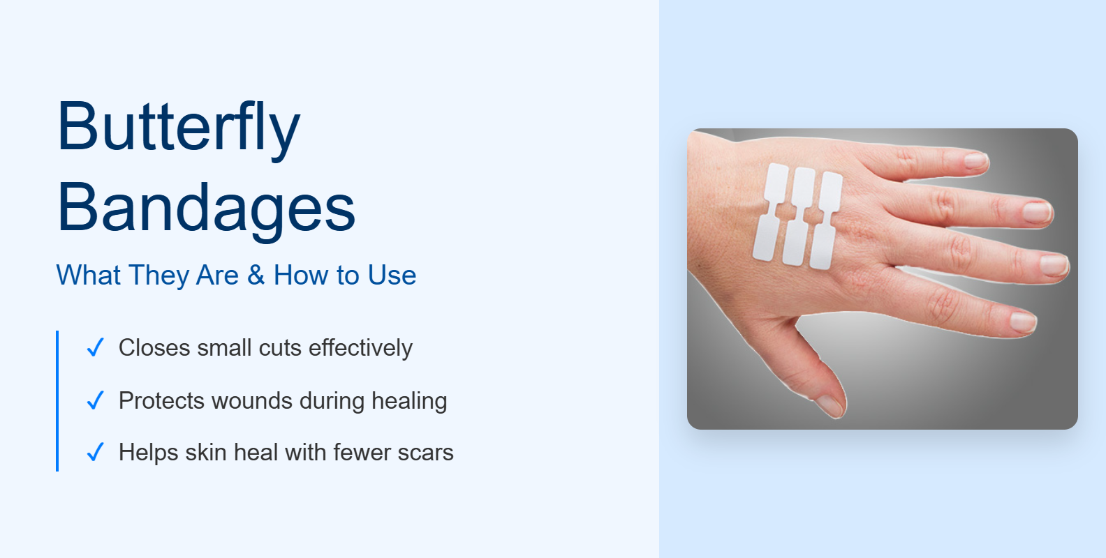 Butterfly bandages