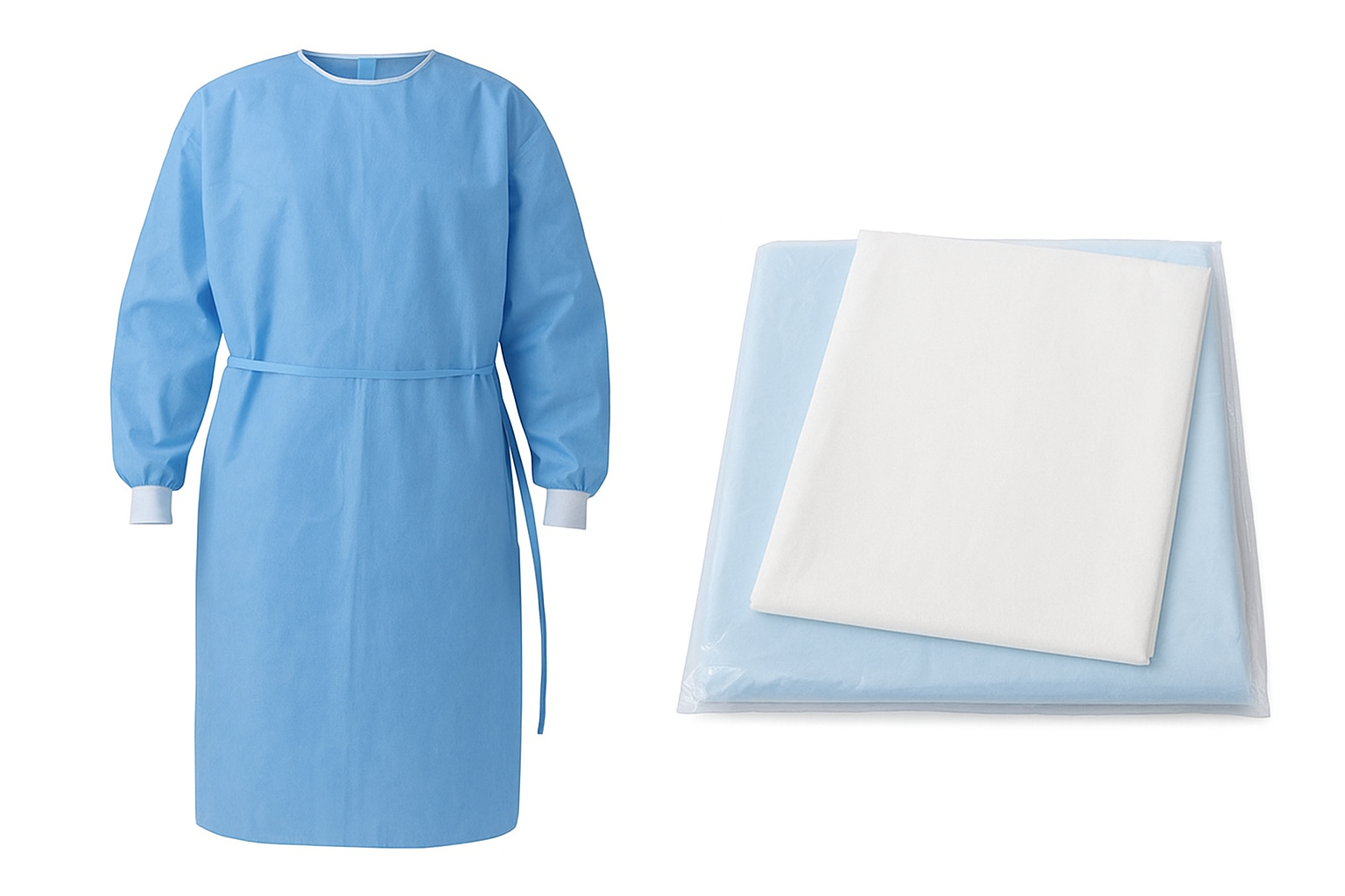 Disposable Gown and Sheets