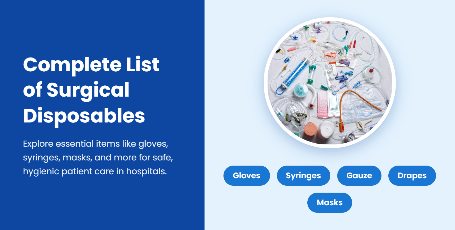 Complete List of Surgical Disposable Items