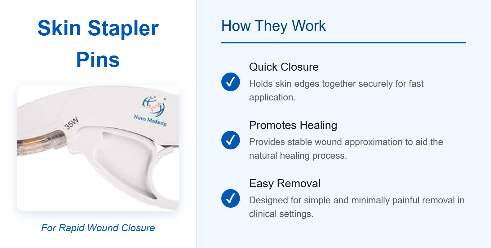 Skin Stapler Pins