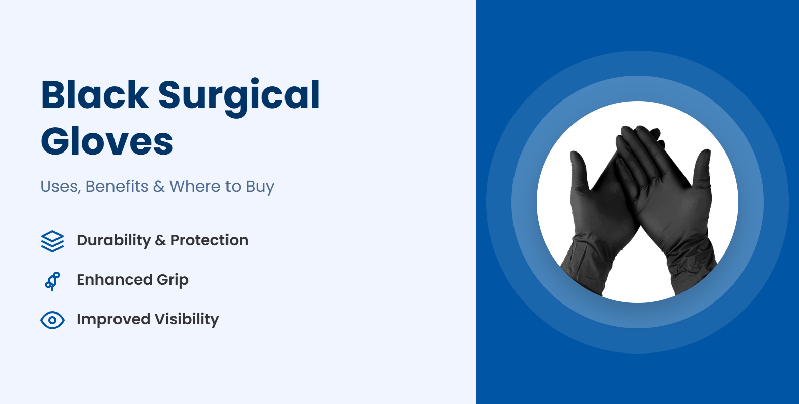 Black Surgical Gloves