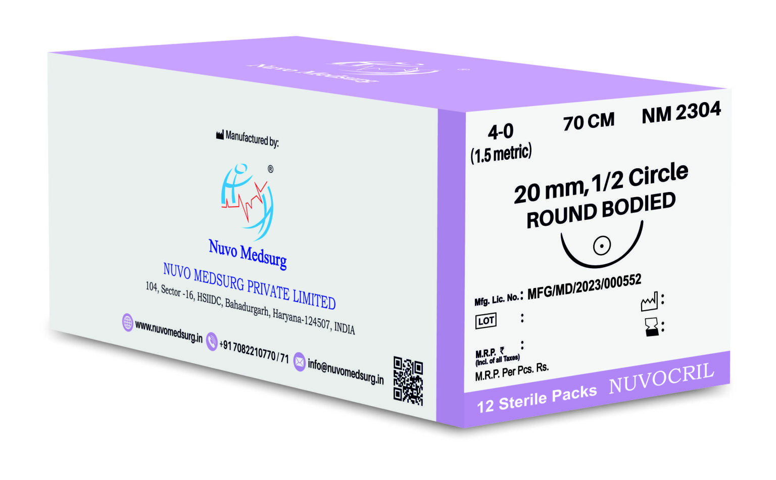 Varients page of Surgical Sutures - Nuvo Medsurg