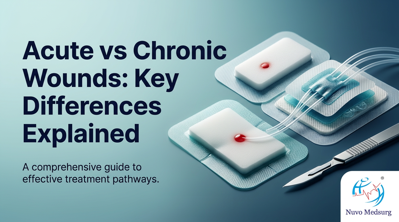 Premium editorial photograph for the Nuvo Medsurg article "Acute vs Chronic Wounds: Key Differences Explained".