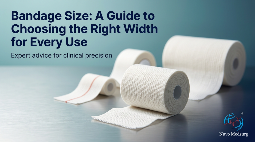 Premium editorial photograph for the Nuvo Medsurg article "Bandage Size: A Guide to Choosing the Right Width for Every Use".