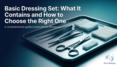 Premium editorial photograph for the Nuvo Medsurg article "Basic Dressing Set: What It Contains and How to Choose the Right One".