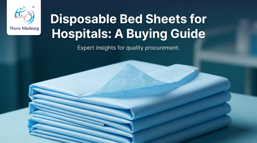 Premium editorial photograph for the Nuvo Medsurg article "Disposable Bed Sheets for Hospitals: A Buying Guide".