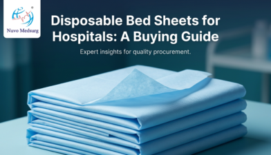 Premium editorial photograph for the Nuvo Medsurg article "Disposable Bed Sheets for Hospitals: A Buying Guide".