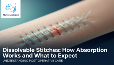 Premium editorial photograph for the Nuvo Medsurg article "Dissolvable Stitches: How Absorption Works and What to Expect".