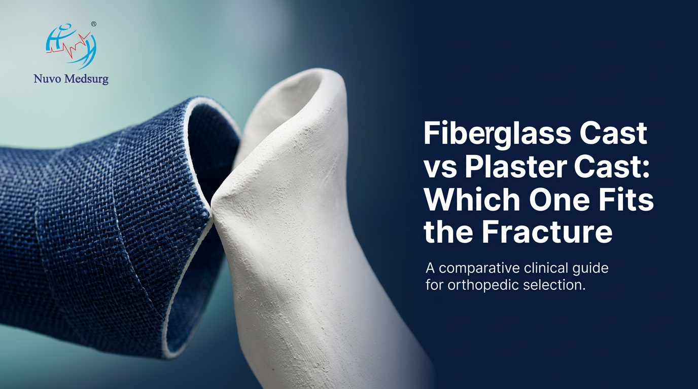 Premium editorial photograph for the Nuvo Medsurg article "Fiberglass Cast vs Plaster Cast: Which One Fits the Fracture".