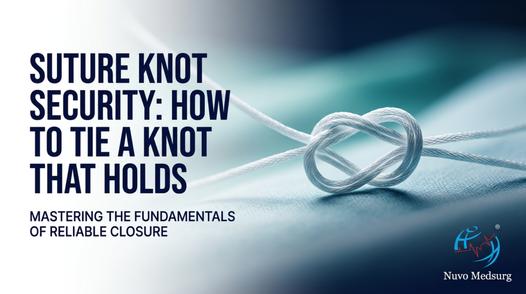 Premium editorial photograph for the Nuvo Medsurg article "Suture Knot Security: How to Tie a Knot That Holds".