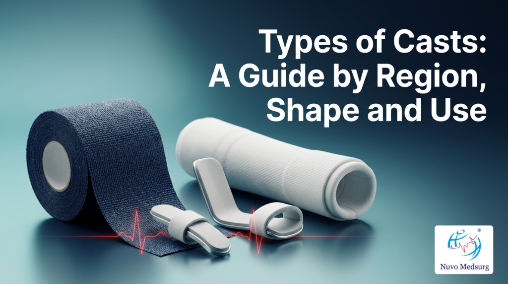 Premium editorial photograph for the Nuvo Medsurg article "Types of Casts: A Guide by Region, Shape and Use".